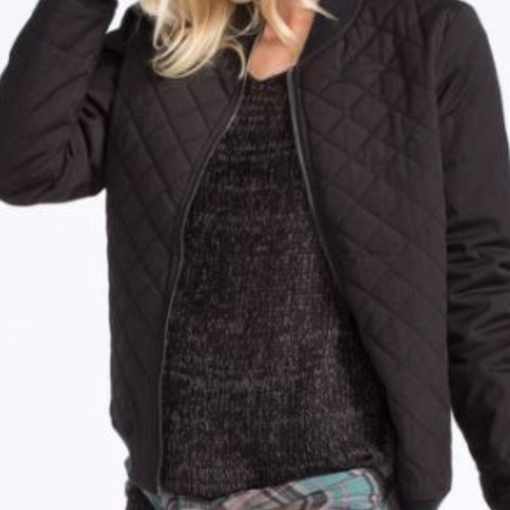 Black Quilted Lightweight Jacket Size XS